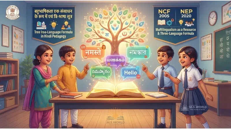 बहुभाषिकता एक संसाधन के रूप में, Multilingualism as a Resource in Hindi, त्रि-भाषा सूत्र कोठारी आयोग, NEP 2020 भाषा नीति, CTET Hindi Pedagogy