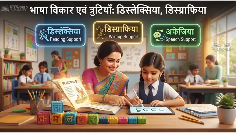भाषा विकार एवं बच्चों की त्रुटियाँ, Dyslexia Dysgraphia in Hindi, डिस्लेक्सिया क्या है, पठन विकार, लेखन विकार, CTET Hindi Pedagogy