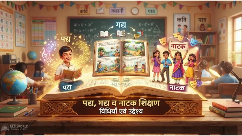 पद्य गद्य नाटक शिक्षण की विधियाँ, कविता शिक्षण का उद्देश्य, खंडान्वय प्रणाली, उद्बोधन विधि, कक्षाभिनय प्रणाली, CTET Hindi Pedagogy