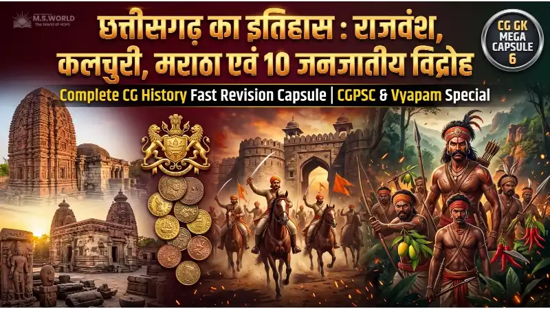 छत्तीसगढ़ का इतिहास क्षेत्रीय राजवंश कलचुरी प्रशासन मराठा सूबा शासन और जनजातीय विद्रोह तालिका